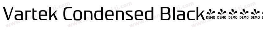 Vartek Condensed Black字体转换